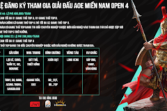 Thông báo về việc đăng ký tham dự AoE Miền Nam Open 4