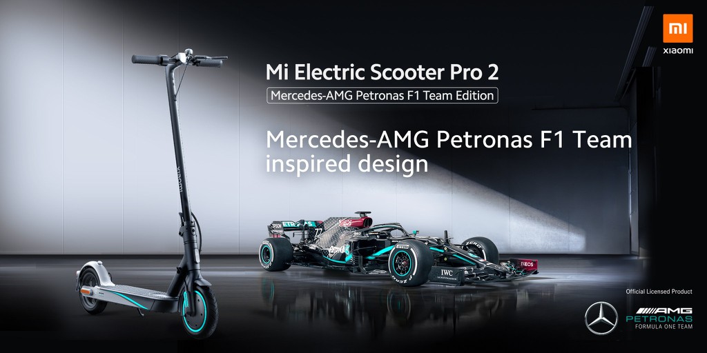 Xiaomi ra mắt xe điện Mi Electric Scooter Pro 2 Mercedes-AMG Petronas F1 Team Edition