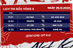 AoE Alika King Cup 2020: Tường thuật trực tiếp vòng 6